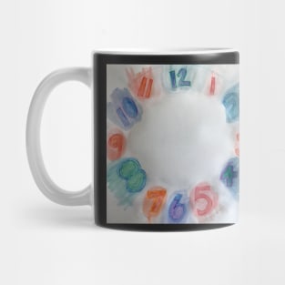 Clock with Numbers Mug